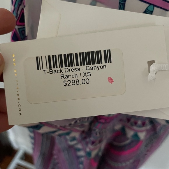 Britt Ryan Silk T-Back Canyon Dress in Pink Cabana - Picture 7 of 10